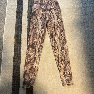 Aerie Snake Print Leggings - Brown